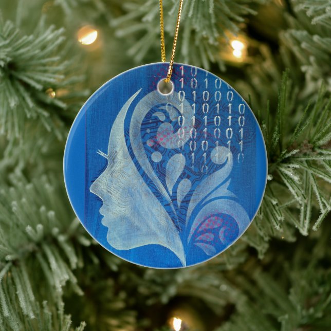 Brains & Bytes Ceramic Ornament (Tree)