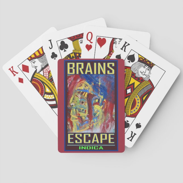 BRAINS ESCAPE INDICA POKER CARDS (Back)