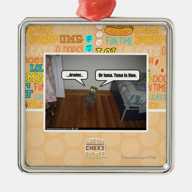 brains metal ornament (Front)