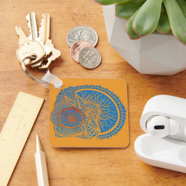 Brains Skull Keychain (Desk)