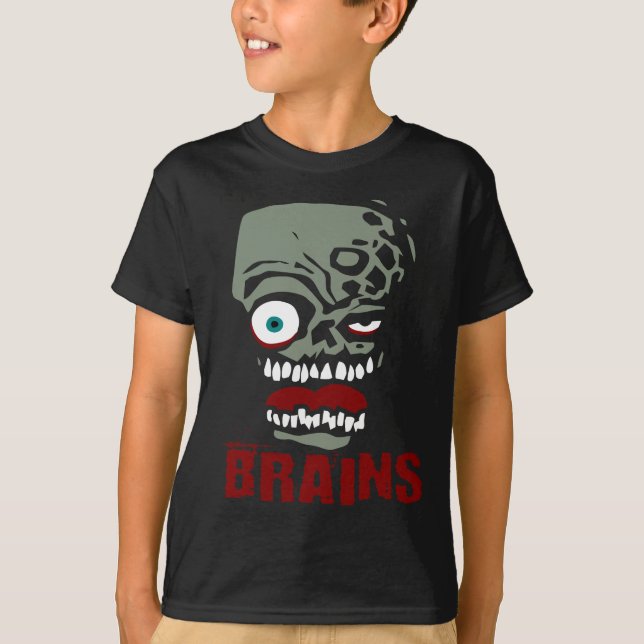 Brains zombie T-Shirt (Front)