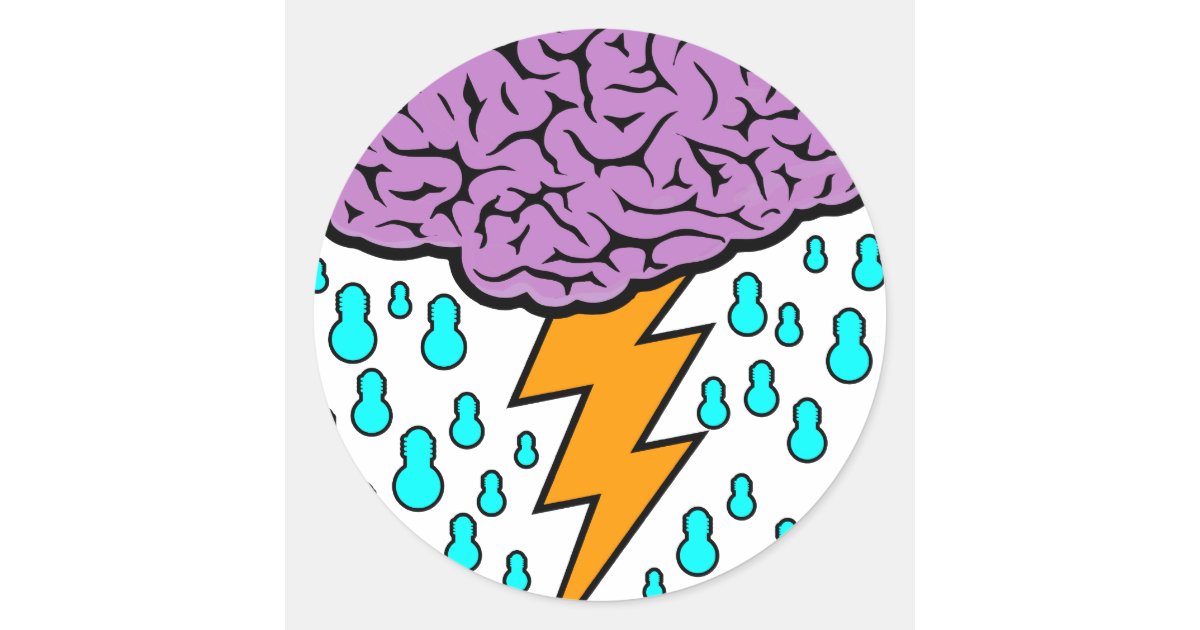 Brainstorm Classic Round Sticker | Zazzle