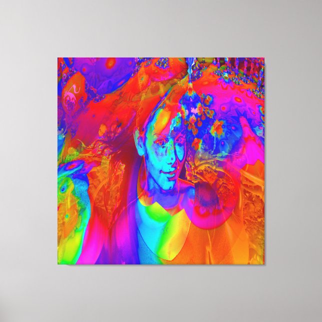 Brainstorm in color canvas print (Front)