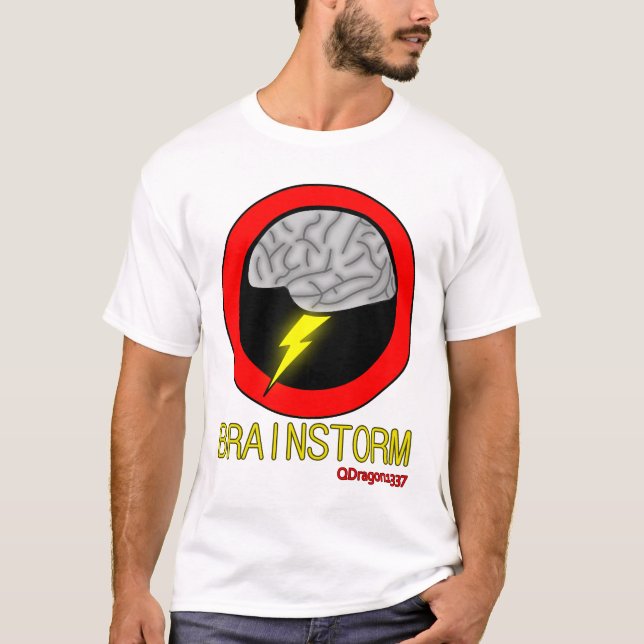 Brainstorm - Men's White T-Shirt (Front)