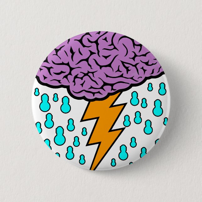 Brainstorm Pinback Button (Front)