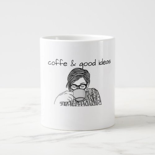brainstorming cafe giant coffee mug