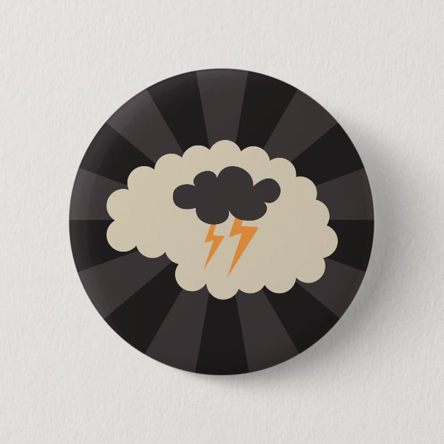 Brainstorming creativity ideas pinback button (Front)