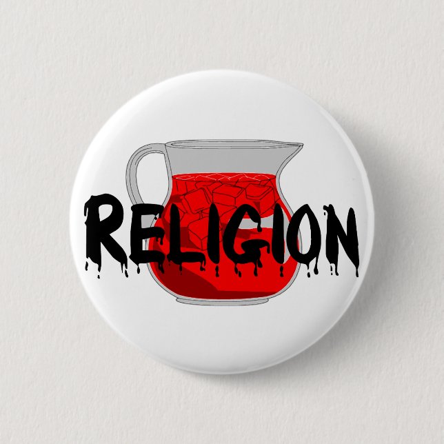 Brainwashing Drink Pinback Button (Front)