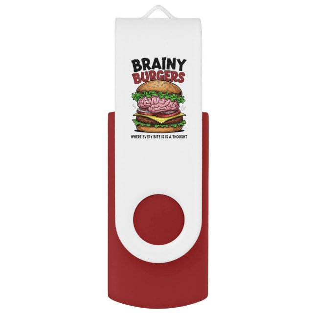 Brainy Burgers Flash Drive (Front Vertical)