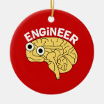 Brainy Engineer Ceramic Ornament