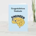 Brainy Engineer Graduation Card