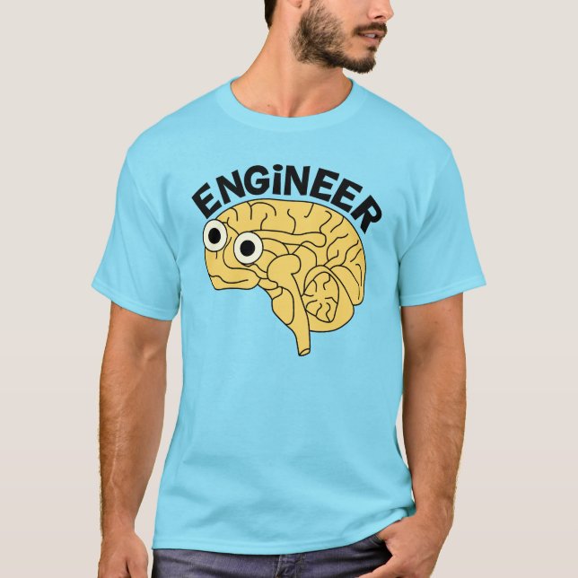 Brainy Engineer T-Shirt (Front)