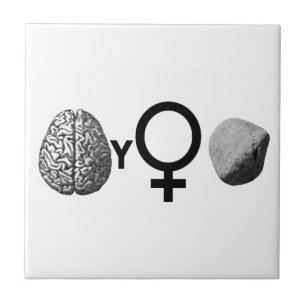 Brainy Girls Rock! Tile