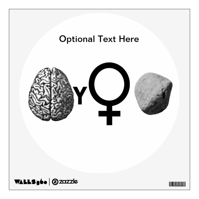 Brainy Girls Rock! Wall Decal (Front)