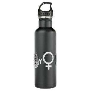 Brainy Girls Rock! Water Bottle