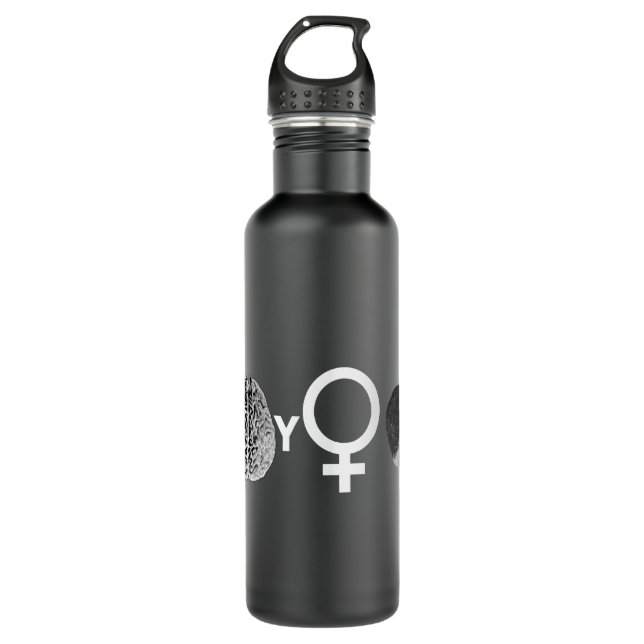 Brainy Girls Rock! Water Bottle (Front)