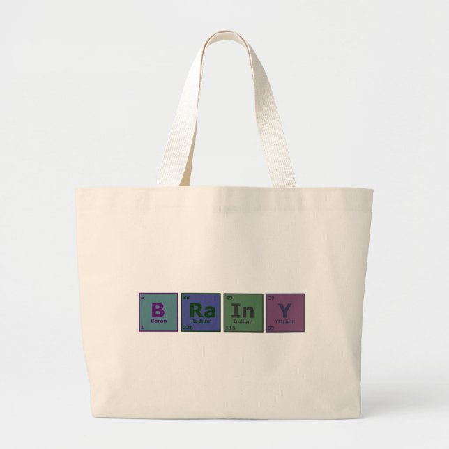 Brainy Large Tote Bag (Front)