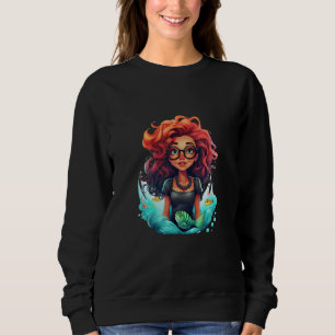 Brainy mermaid sweatshirt