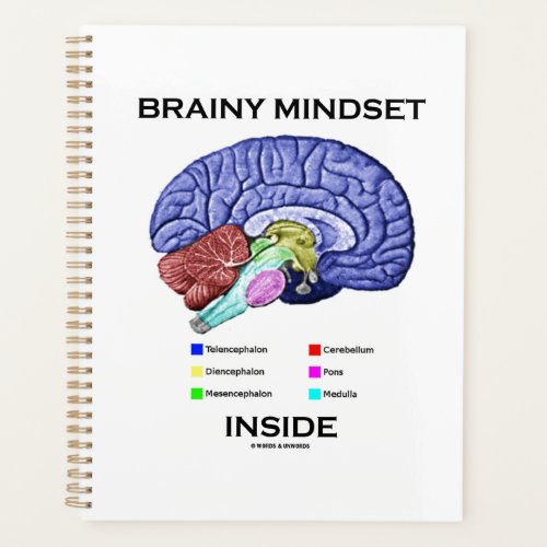 Brainy Mindset Inside Anatomical Brain Humor Planner