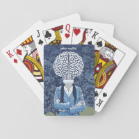 Brainy Person Playing Cards