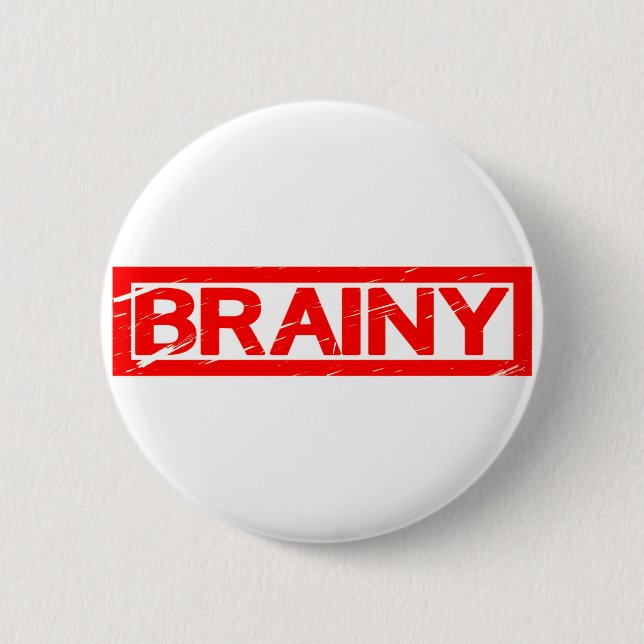 Brainy Stamp Button (Front)