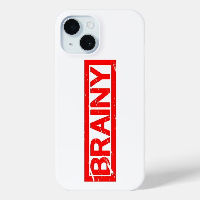 Brainy Stamp Case-Mate iPhone Case (Back)