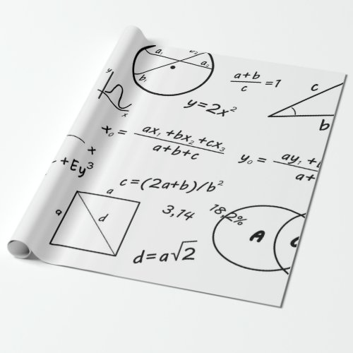 Brainy whiteboard wrapping paper