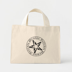 Braise Seitan Vegan Pentagram (dark version) Mini Tote Bag