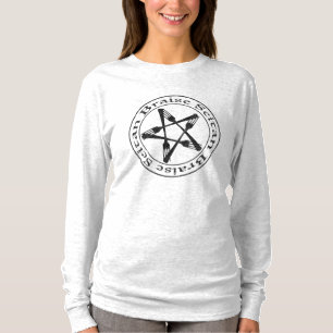 Braise Seitan Vegan Pentagram (dark version) T-Shirt