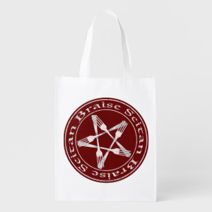 Braise Seitan Vegan Pentagram (light version) Grocery Bag