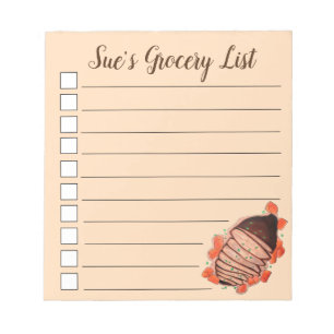 Braised Beef Brisket Jewish Cooking Holiday Food Notepad