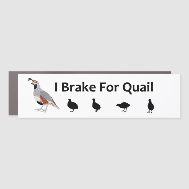 Brake for Quail Car Magnet (Front)