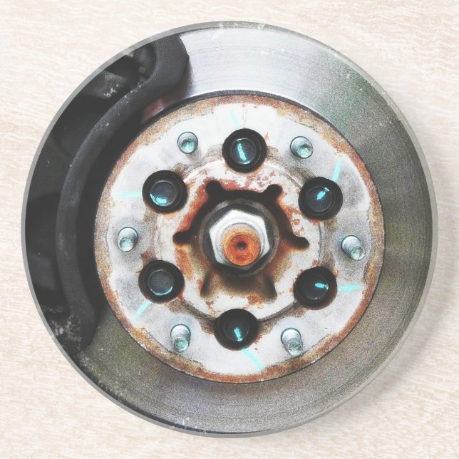 Brake Job - Disc Brakes for Mechanic Drink Coaster (Front)