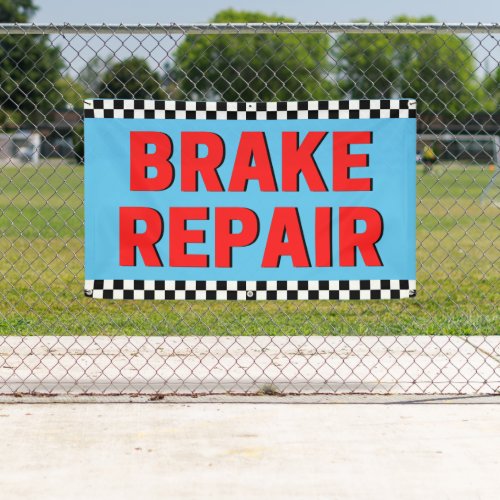 Brake Repair Automotive Shop Blue  Banner