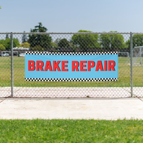 Brake Repair Automotive Shop Large Blue Banner