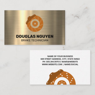 Brake Rotor   Car Part Business Card