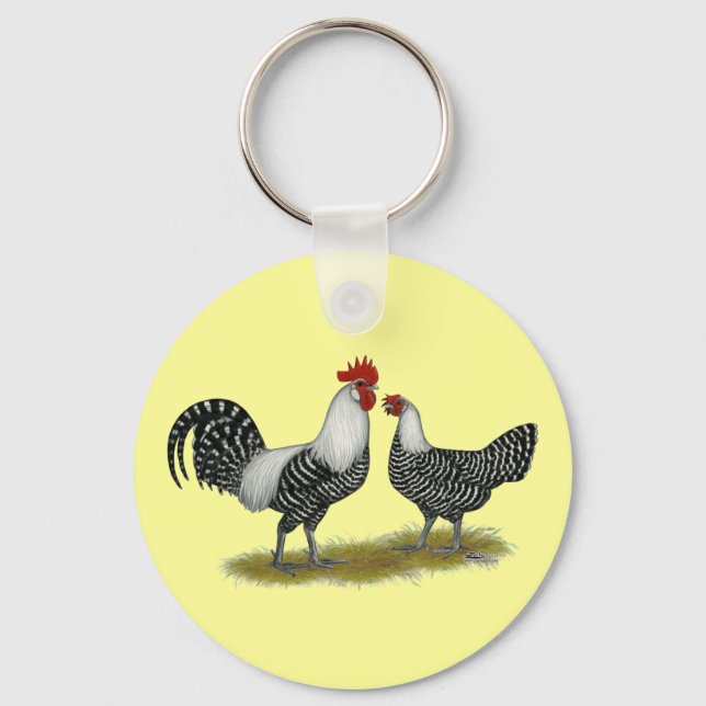 Brakel Chickens Keychain (Front)