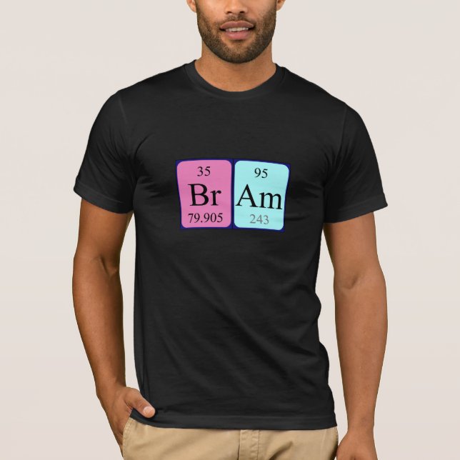 Bram periodic table name shirt (Front)