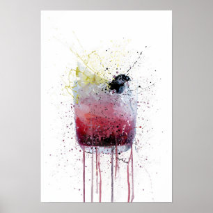 Bramble Cocktail Poster