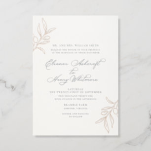Bramble Farm Personally Insrcibed Letterpress Invitation