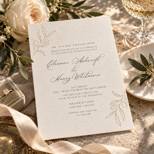 Bramble Farm Personally Insrcibed Letterpress Invitation