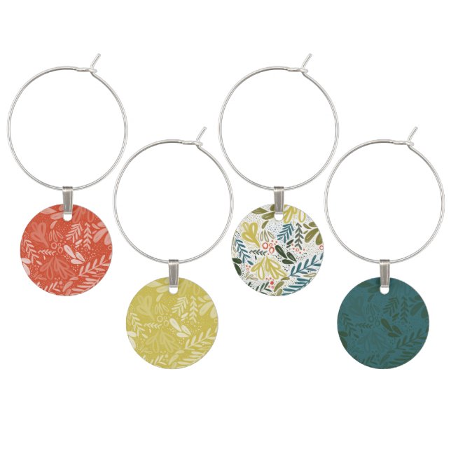 Bramble | Festive Botanical Wine Charms (Staggered)