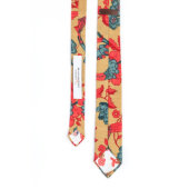 Bramble Gold Floral Vine Necktie (Back)