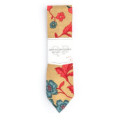 Bramble Gold Floral Vine Necktie (Front)