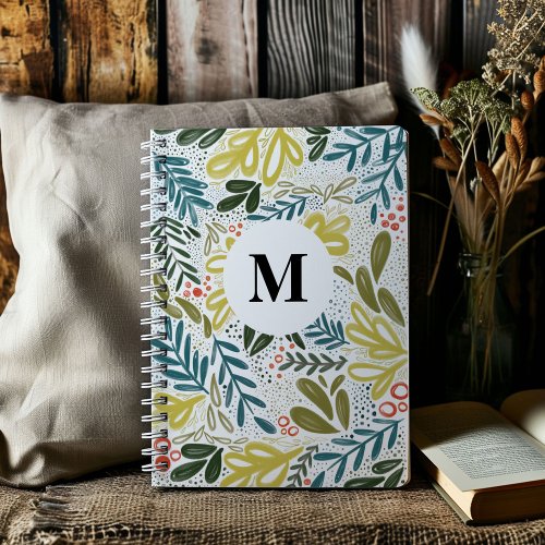 Bramble  Personalized Initial Botanical Notebook