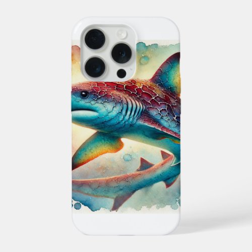 Bramble Shark 210624AREF134 _ Watercolor iPhone 15 Pro Case