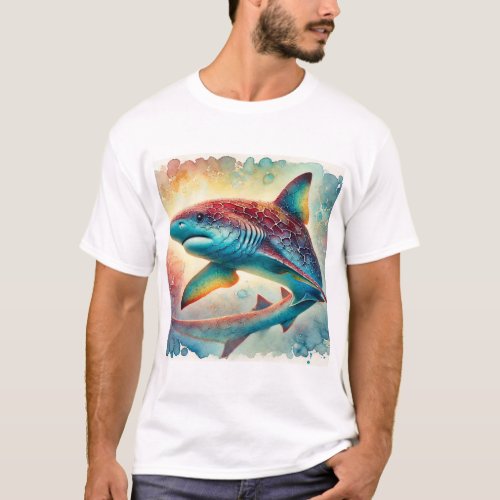 Bramble Shark 210624AREF134 _ Watercolor T_Shirt