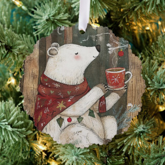 Bramble the Bear | Woodland Whimsy Ornament Card