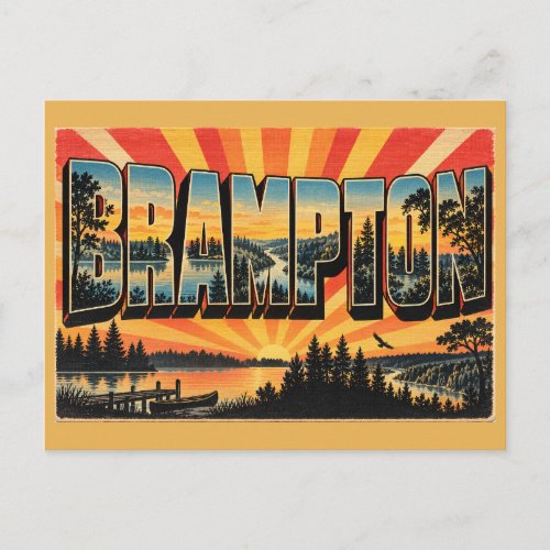 Brampton ON Lakes Forests River Valley Art Postcard