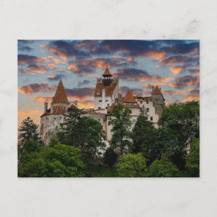 Bran Castle in Romania postcard